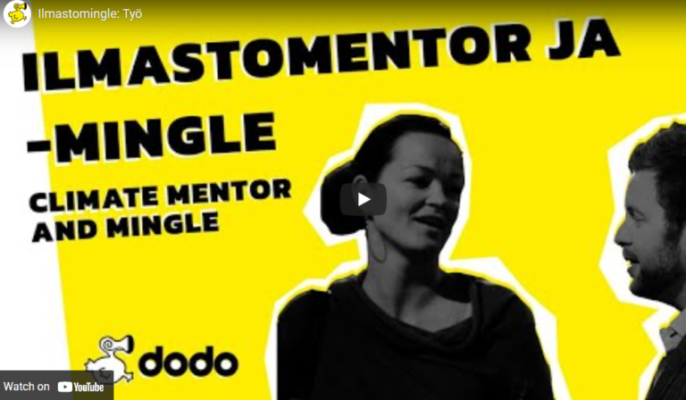 Tallenne katsottavissa: SuomiAreenan Ilmastomingle: Työ