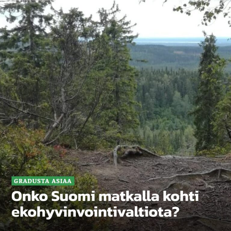 Onko Suomi matkalla kohti ekohyvinvoitivaltiota? (Versus)